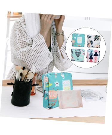 PLAFOPE 4pcs Sanitary Napkin Storage Bag - Multi-function Organizer for Teens and Nursing Moms | Tampon Purse & Makeup Organiser - Buy Online on SooperMarket.com