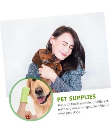 GANAZONO 3 Sets Pet Toothbrush Toothpaste for Dogs Green Dog Toothbrush Pet Mouth Cleaning Tool Tools Pp - Buy Online on SooperMarket.com