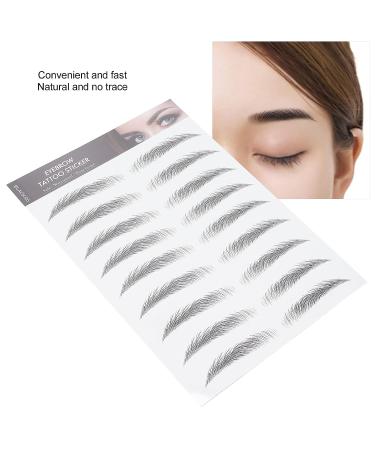 Long Lasting Waterproof Eyebrow Tattoo Sticker for Women - BLACK-05 - Buy Online on SooperMarket.com