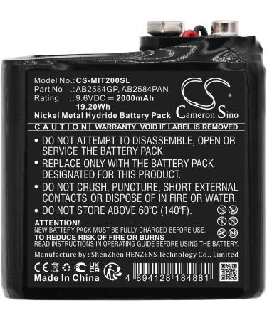 Battery Replacement for ME Time Domain Reflectometer TDR2 TDR2000-C - AB2584GP AB2584 GP AB2584PAN | Fast International Shipping - Buy Online on SooperMarket.com