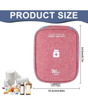 Rnhdly 2-Piece Travel Pharmacy Bag | Waterproof Mini First Aid Bag for Medication Emergency Essentials | Portable & Compact for Office Travel & Camping - Buy Online on SooperMarket.com