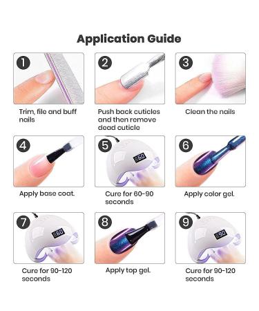 Buy RARJSM Chameleon Gel Nail Polish - Dark Blue to Purple Multichrome Color Changing Holographic Glitter - 15ml Soak Off DIY Nail Gel for Salon Quality Nails at Home - Buy Online on SooperMarket.com