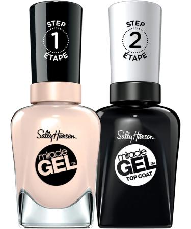 Sally Hansen Miracle Gel Limited Edition Duo Nail Polish Top Coat and 11 Birthday Suit - Soft Pink 14.7 ml - Buy Online on SooperMarket.com