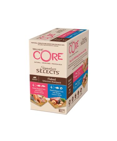 Wellness Core Signature Selects cat food wet in sauce grain -free high meat content flaked selection mix 8 x 79 g flicked selection mix 632 g (1 Pack)