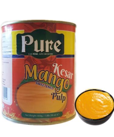 Pure Kesar Mango Pulp | Aam Pulp | 850 gram