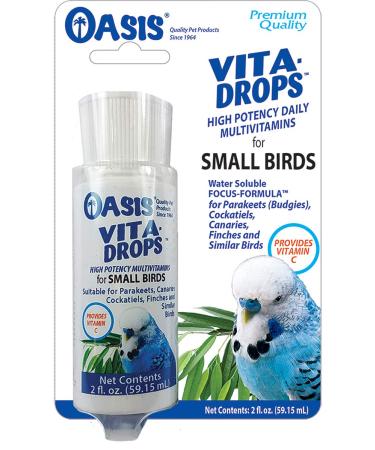 OASIS #80257 Vita Drops for Small Birds, 2- ounce liquid multivitamin
