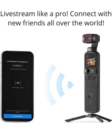 DJI Pocket 2 Creator Combo | 3-Axis Gimbal Stabilizer with 4K Camera | Face Tracking | YouTube Vlog | Portable Video Camera - Black - Buy Online on SooperMarket.com