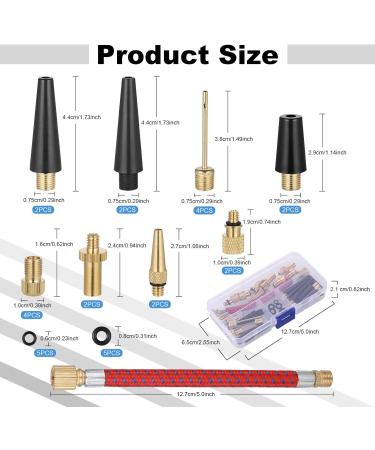 Hejo 33-Piece Bicycle Valve Adapter Set | French Valve & Air Pump Adapters | Metal with Sorting Box for Pumps & Compressors - International Shipping Available - Buy Online on SooperMarket.com