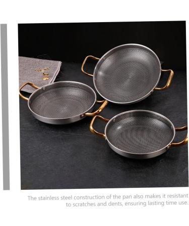Alipis 26c Stainless Steel Cooking Pot Crayfish Camping Wok Induction Cooker maifan Wok Omelet pan Non Stick pan Amphora Saucepan Spanish Paella pan Stainless Steel Honeycomb 39x26cm As Shown - Buy Online on SooperMarket.com