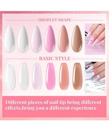 Morovan Poly Gel Nail Kit with UV Lamp - Professional Pink Clear Poly Gel Kit with UV Light for Beginners and Advanced Nail Extension - Starter Kit Included - Buy Online on SooperMarket.com