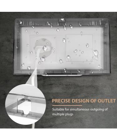 FOMIYES Wall Switch Guard Outlet Cover Baby Proofing: Box Clear Cover Electrical Socket Guard Baby Safety Kitchen Bathroom Shower Guard Easy To Install For Home Kitchen Black 2pcs Led Outlet Cover - Buy Online on SooperMarket.com
