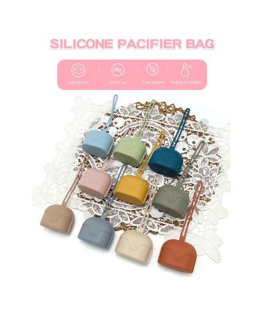 BPA Free Silicon Schnuller Cover - Travel Pacifier Case for Boys & Girls | Pink Silicone Pacifier Accessories - Buy Online on SooperMarket.com