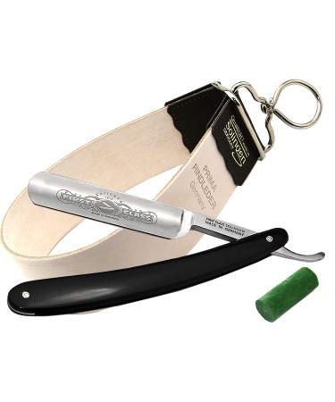 Razor Solingen Set with pull -down leather and paste Made in Germany - Premium Razor Set for men for the perfect beard care of InstrumentenRW with company headquarters in Germany