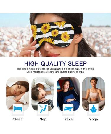 Haskirky Light Blocking Eye Mask for Deep Sleep | Adjustable, Breathable | Men and Women | Perfect for Travel, Yoga, Meditation - Buy Online on SooperMarket.com