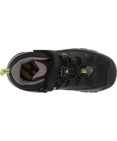 KEEN Targhee Mid Waterproof Hiking Boots | Little Kid Sizes 4-8 | Black/Steel Grey - Buy Online on SooperMarket.com