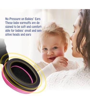 Dison Kids Noise Reduction Earmuffs  Baby Ear Protection Noise Cancelling Headphones Hearing Protection Earmuffs for Toddler (Pink) - Buy Online on SooperMarket.com