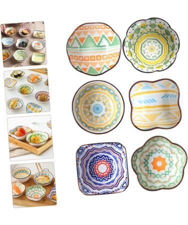 MAGICLULU 6pcs Ceramic Saucer Ceramics Sauces Sushi re-usable - Buy Online on SooperMarket.com
