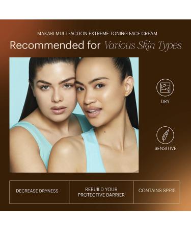 Makari Naturalle Multi-Action Brightening Cream - Extreme Moisturizer for Dark Spots Blemishes & Sensitive Skin | 1.7 oz | Sun Protection & Skin Softening - Buy Online on SooperMarket.com