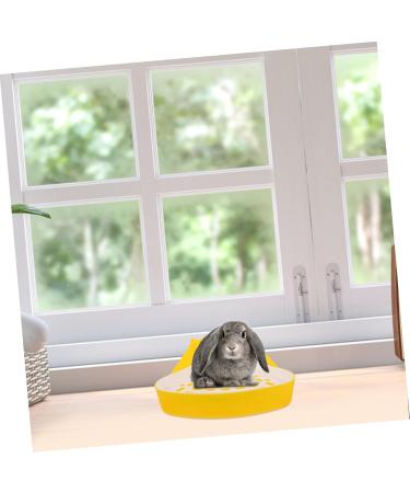 BELLIFFY Box Pet Potty Urinal Guinea Pig Bedding Rabbit Pet Pan Toilet Pet Litter Tray Bunny Toilet Abs White 24.5X18.5cm White - Buy Online on SooperMarket.com