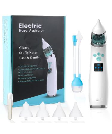 SYNPOS Nasal Aspirator for Baby  Free Manual Nasal Aspirator  Three Speeds up to 65kpa Suction  Suitable as a Newborn Gift  Baby Essentails for Newborn  Free Replacement Within 1 Year with Quality.