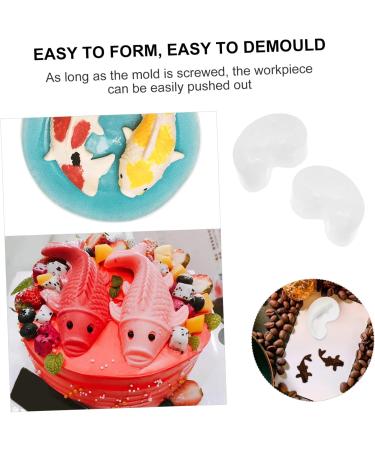 STOBOK 2pcs Koi Mold Silicone Molds Cupcake Mold Jewlery Pendant Resin Mold Carp Shape Mold Chocolate Tool As Shown 7X4.5cm - Buy Online on SooperMarket.com