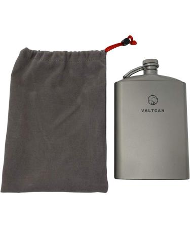 Valtcan Titanium Hip Flask Canteen - Military Design - 260ml / 8.8 oz Capacity - Buy Online on SooperMarket.com