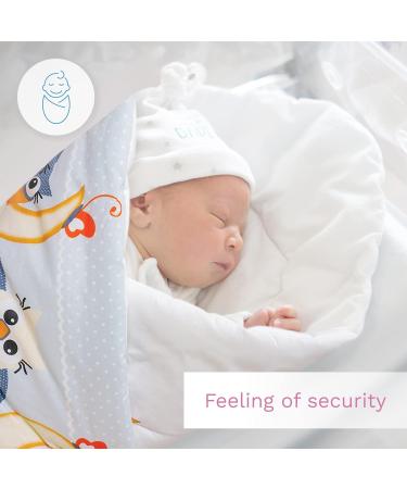Baby Swaddle Wrap Blanket/Newborn Cotton Swaddling Sleeping Bag 0 to 3 Months (Owls Grey) 6 - Buy Online on SooperMarket.com