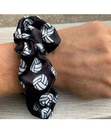 Volleyball Premium Velvet Scrunchie - No Crease Hair Elastic | Volleyball Hair Accessories Gift - Buy Online on SooperMarket.com