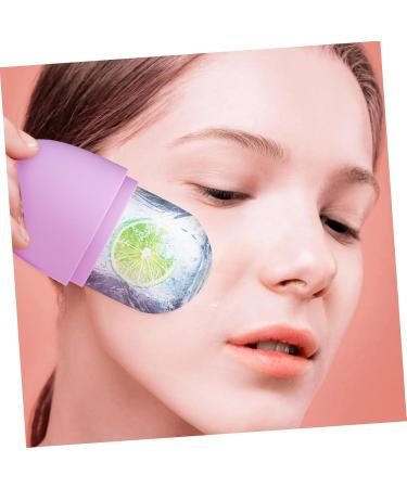 Balacoo Silicone Face Ice Roller - Cooling Facial Massage Globes for Eyes - Purple Silica Gel - 11.5x7cm - Buy Online on SooperMarket.com