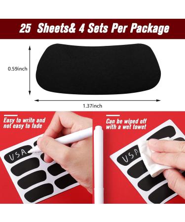 Marspark 100 Pairs Eye Black Baseball Stickers - Sports Face Paint for Game Day - Buy Online on SooperMarket.com