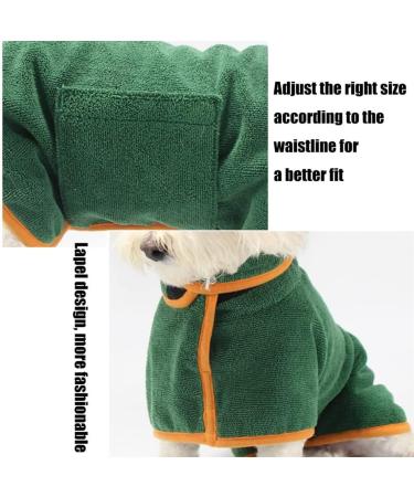 DLMLEMU Super Absorbent Pet Bathrobe - Fast Drying Towel with Adjustable Strap Hood for Dogs & Cats - Buy Online on SooperMarket.com