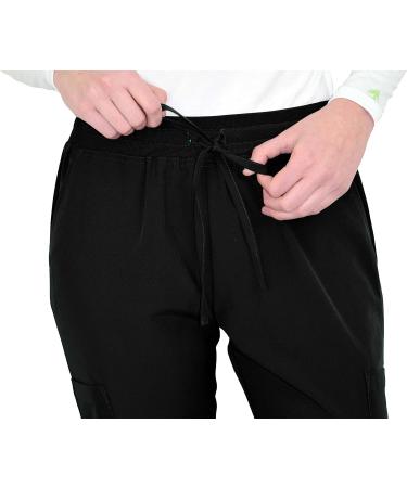 Green Town Women's Medical Nursing Jogger Scrub Pant - GT Performance | Medium | Black - Buy Online on SooperMarket.com