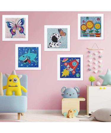 HUBENDMC 9 Pack 5D Diamond Painting Kits for Kids - Cute Full Drill DIY Gem Arts and Crafts - Ages 8-12 - Diamond Dots Home Wall Decor 6X6 inch - Buy Online on SooperMarket.com