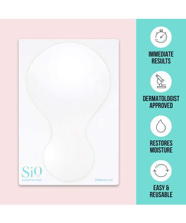 SiO Beauty SkinPad | Chest Anti-Wrinkle Pad 4 Weeks Supply | Overnight Silicone Pad for Cleavage & Decollete Skin - Beige - Buy Online on SooperMarket.com