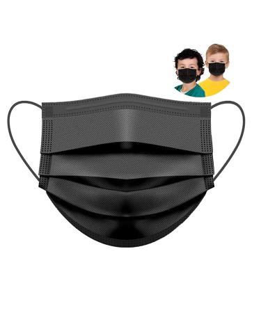 Parama 50 pieces of medical mouth protection for children black 100% made in Italy En14683 Type II BFE 99% disposable masks children op masks mouth nasal protection