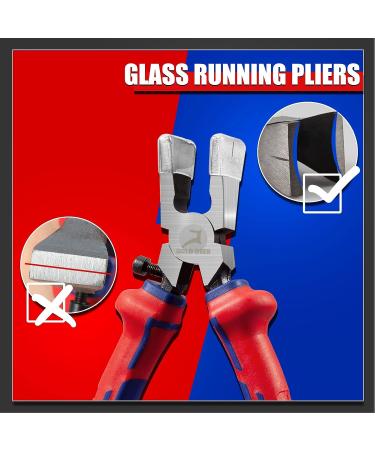 GOLD DEER 8 Glass Running Pliers for Cutting Glass Curved Jaws Glass Cutting Tools with Rubber Tips and Allen Key  Heavy Duty Key Fob Pliers for Key Fob Hardware Install and Stained Glass Work - Buy Online on SooperMarket.com