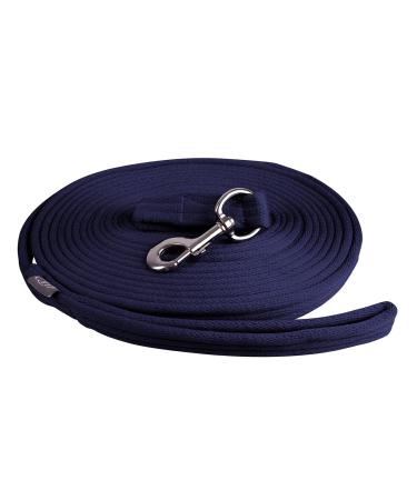 Lunging line lunge lead rope QHP 8m with bag 9 colors (blue)