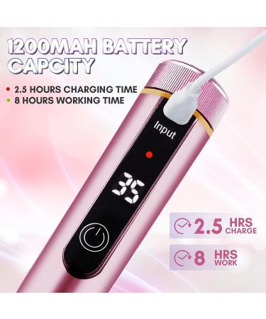 Makartt Cordless Nail Drill 35000RPM | Rechargeable Electric File Kit | Professional Manicure Set with 6pcs Drill Bits | for Acrylic Nails, Gel Polish Removal | Nail Tech at Home DIY - 13Pcs - Buy Online on SooperMarket.com
