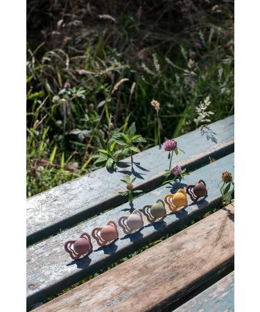 BIBS Couture Collection Pacifiers | BPA-Free Baby Soothers from Denmark | Set of 2 Vanilla/Dark Oak & Transparent | Size 0-6 Months - Buy Online on SooperMarket.com