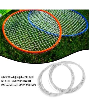 Buy Keenso Badminton Racket String - 2 Pieces 10m High Flexibility 0.7-0.8mm - Premium Replacement White | International Shipping - Buy Online on SooperMarket.com