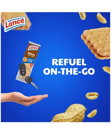 Lance Nekot Peanut Butter Sandwich Cookies - 20 Individually Wrapped Packs, 6 Sandwiches Each (Pack of 6) - Buy Online on SooperMarket.com