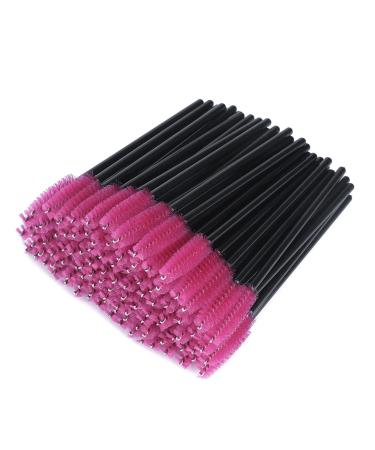 G2Plus Disposable Eyelash Mascara Brushes Wands Applicator Makeup Kits 100 Pack Rose