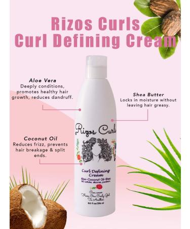 Rizos Curls Curl Defining Cream | For Defined, Bouncy, Shiny Curls | Frizz-Free, Voluminous Hair | With Aloe Vera, Shea Butter & Coconut Oil - Buy Online on SooperMarket.com