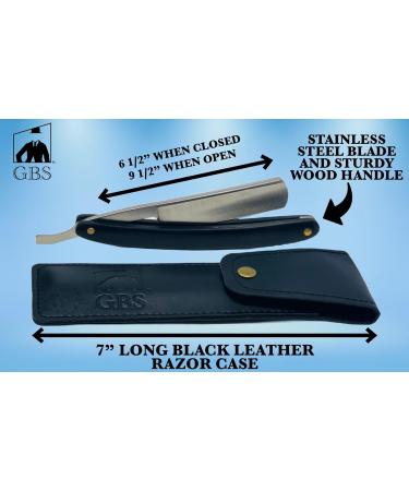 G.B.S Straight Razor Wet Shaving Kit | Classic Shave Grooming Gift Set for Men - Includes Razor Brush Soap & More - Buy Online on SooperMarket.com