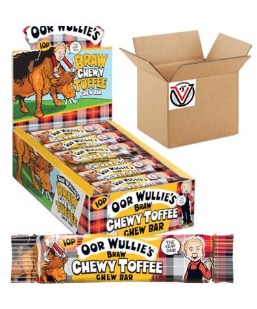 Chewy Toffee Bar 11g - Traditional Highland Toffee Chew Bar (72 Bars(Full Box))