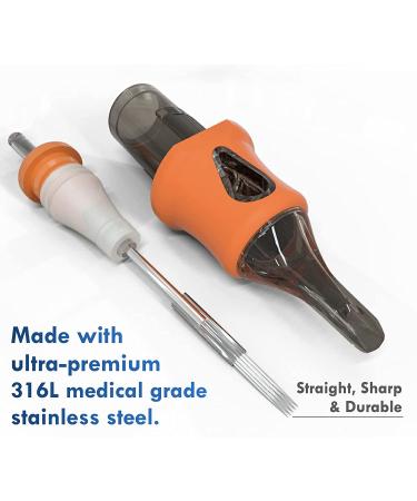BEZTAT Ultra Premium #10 Bugpin Round Liner Cartridge Needles - 20 Pack with Grip & Machine Covers - Buy Online on SooperMarket.com