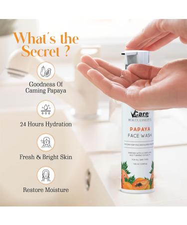 Buy Natural Papaya Face Wash with Licorice & Turmeric for Women - 100ml | Revitalize & Brighten Skin | International Shipping - Buy Online on SooperMarket.com