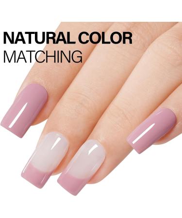 Nude Gel Nail Polish 15 ML - Soak Off UV/LED Salon Quality Varnish in Dusty Rose | AILLSA Cute Color for Home Use - Buy Online on SooperMarket.com