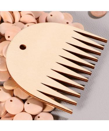 Professional Wood Weaving Comb for DIY Tapestry Knitting - Small Sawtooth Comb - Buy Online on SooperMarket.com