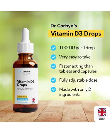 Dr Corbyn Immunity Support Bundle: Echinacea Tincture Drops (50ml) & Vitamin D3 1 000IU (50ml) | Highly Absorbable & Fast Acting Bundle - Buy Online on SooperMarket.com